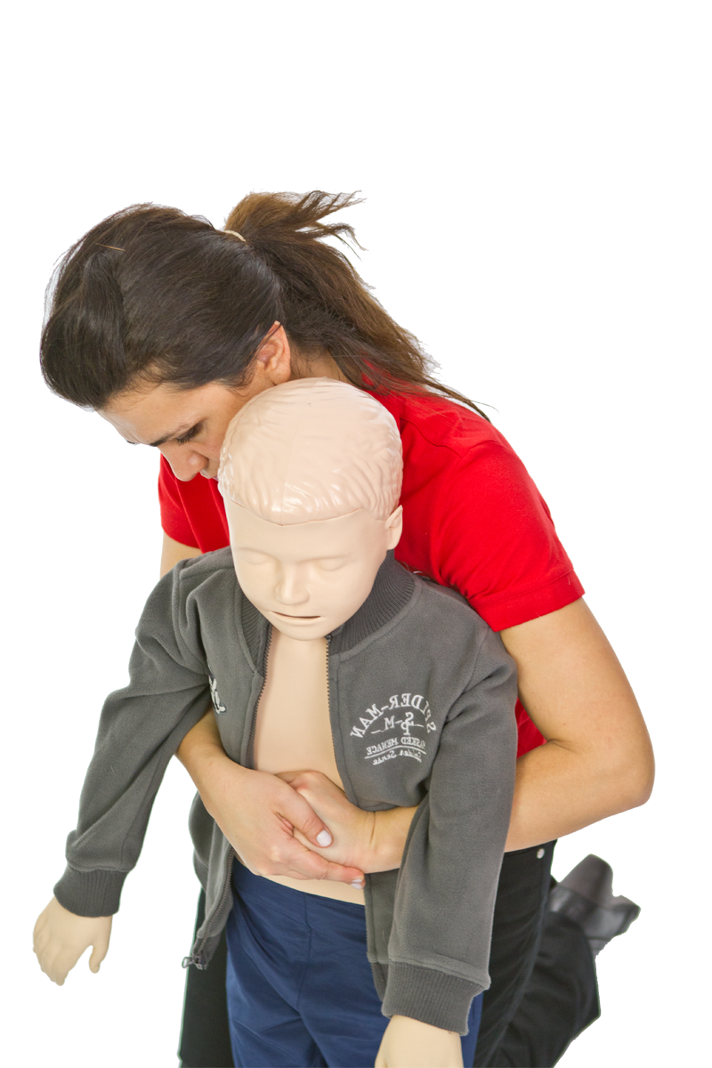 Helping a choking child